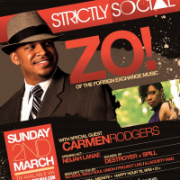 Win Tickets To Strictly Social To See Zo! (Foreign Exchange) & Carmen Rodgers – Sunday, March 2, 2014.